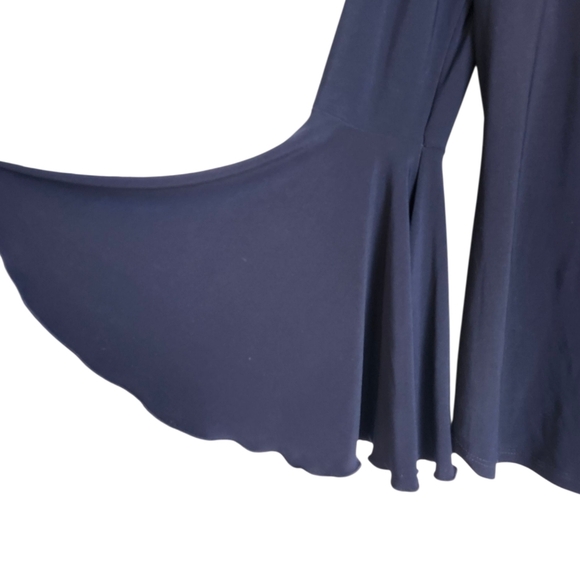 Frank Lyman Bell Sleeve Top With Silver Accents - Picture 3 of 4